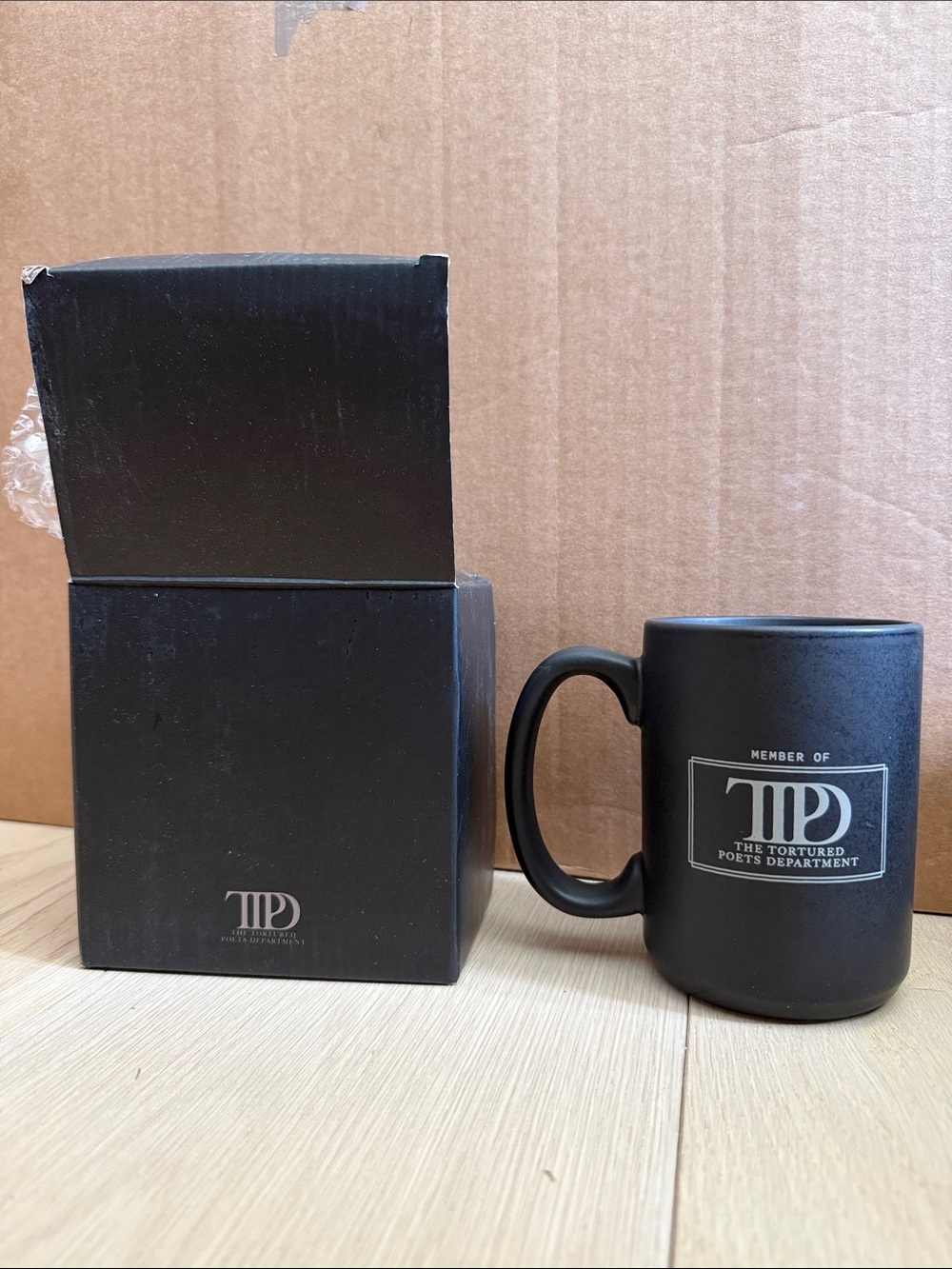 Taylor Swift Matte Black Logo Mug New!